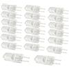JZLBBC Lampadina Capsula G4 30W 6V 40W T3 Jc Tipo 2 Pin Bianco Caldo Dimmerabile Lampadine Alogene G4 Per Lampadina Per Microscopio, Proiettore, Lampadina Per Strumenti,20 W,20Pc