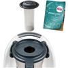 mixcover Filtro da tè in acciaio inox con ricettario Ebook compatibile con Vorwerk Thermomix TM6 TM5 TM Friend in combinazione con ricambio per coltelli - Accessori Bimby