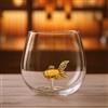 CKB LTD Goldfish - Bicchiere da 500 ml, design a tema pesce, unico regalo acquatico per acqua, succo o cocktail, in confezione regalo (trasparente), 1 pezzo