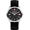 Swiss Military by Chrono Swiss Military SMWGB2200104 - Orologio analogico al quarzo, con cinturino in pelle, Nero, cinghia
