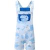 Landofgenie Tuta da uomo con spalline regolabili, con tasche, per pigiama, loungewear e feste cosplay, Blu, XL