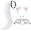 DRESHOW Fox Faux Fur Tail Cat Ears Fascia Halloween Party Costume Neck Chocker Cosplay Set per Adolescenti Adulti