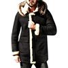CRITOR Cappotto da Uomo in Pelle Shearling Giacca in Pelle di Pecora Foderata in Sherpa Scamosciato Finto, S-5XL