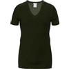 HERMKO 40488 Maglietta a maniche corte da uomo con scollo a V in lana merino/tencel