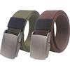 YunYunStrap Cintura uomo, cintura tattica militare in nylon a cricchetto con fibbia automatica in metallo, 2 pacchi