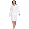 YEAUPE PRO Accappatoio da donna in spugna con cappuccio, 100% cotone e velluto, accappatoio da donna