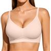Vertvie Reggiseno senza cuciture da donna senza ferretto, comodo reggiseno push up morbido reggiseno con scollo a V morbido bustino ultra confortevole reggiseno imbottito bralette magliette reggiseno
