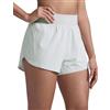 CRZ YOGA Pantaloncini Corsa Spacco Vita Alta 7cm | Fodera Rete, Orlo Delfino, Divisione Alta, Asciugatura Rapida, Leggero, per Donna