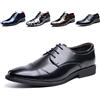 Hitmars Scarpe Derby Uomo Scarpe Stringate Formale Lavoro Eleganti Oxford Cerimonia Francesine Casual Comode Classiche Basse Sposa 1015 Nero Tamaño 39
