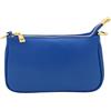 Chicca Borse Borsetta da donna in pelle, borsa a tracolla clutch pochette (Bluette)