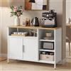YITAHOME Armadietto da cucina in metallo con ante, 108 cm