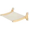 Generic Amaca per finestra per gatti, amaca per animali domestici, seduta in legno per gattini, design pieghevole da 60 cm, struttura in legno Oxford 600D, portata di 15 kg, per interni, appartamenti