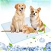 LEKEFETO Tappetino refrigerante per cani e gatti, tappetino per cani auto-raffreddante, lavabile, per animali domestici, grande cuscino refrigerante per interni, esterni e auto (blu, 80 x 60 cm)