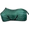 Horses Coperta Box Horses Essential 350gr, Ottima Fattura, Utile per Proteggere il Cavallo dagli Sbalzi di Temperatura, dalla Pioggia e dagli Insetti (VERDE, 110 cm)
