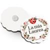 Albalù Bomboniera Magnete Laurea Coccinella in Legno Personalizzabile Nome - Bomboniere Laurea Idea Regalo Neolaureato Made in Italy 3x3 cm