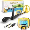 Generic Metal Detector Professionali Portatile con Display LCD per Bambini | Metal Detector Oro Bobina di Ricerca IP68 Impermeabile da 5