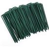 AGAKY Telo Picchetti Verde Zincato Anti Ruggine U-Forme, per Recinzione & Erba Sintetica (100 Pezzi, Ø 3 mm)