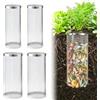 DYBOHF Compostiera da Giardino Set da 4 Pezzi, 2 Dimensioni (Ø10/9cm) Compostiera Interrata per Orto Aiuola Giardino Domestico, Contenitore per Rifiuti Organici Concime Naturale Ecologico per Piante