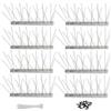 msymsyu 2M Spuntoni Piccioni, 8pcs Punte Anti Piccioni 12cmx25cm, Argento