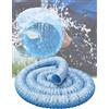 Generico Tubo Flessibile di drenaggio sotterraneo, Tubo Flessibile di infiltrazione dell'Acqua Dolce Rinforzato da 5 cm/2 Pollici, Tubo di drenaggio Francese Perforato, for Cortile e(7m/23ft)