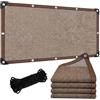 Generic Telo Ombreggiante Esterno 90% Rete Ombreggiante Antigrandine con Occhielli, Vela Ombreggiante Parasole Esterno Traspirante per Giardino Pergola Cortile Tessuto Ombra(4x4.0m)