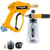 Prunarbo Pistola per Idropulitrice con Cannone a Schiuma Lavaggio Auto con 6 in 1 Ugelli, Adattatore di Collegamento Rapido compatibile con Karcher K Series K2-K7 (PR-M02-A)