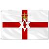 AhfuLife Bandiera dell'Irlanda del Nord, 150 x 90 cm, 1 pezzo, bandiera nazionale della Gran Bretagna su entrambi i lati, con occhielli in ottone, bandiera del Regno Unito, bandiera del Regno Unito