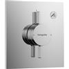 hansgrohe DuoTurn E - Rubinetto per doccia incasso per 1 utenza, Miscelatore monocomando quadrato per iBox universal 2, cromo