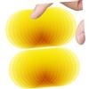 Toddmomy LED Light Filters Adesivi in PET Giallo 50mm, Warm Light Filter Stickers Translucent, Set da 20 Pezzi per Faretti LED nel Soggiorno