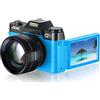 ZADCCS Videocamera, Obiettivo macro 48MP Fotocamera AF for la fotografia 16X Videocamera grandangolare 4K Streaming Webcam Flip Screen Videoregistratore(No TF Card,No Lens)