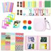Leebotree Kit di accessori per fotocamera istantanea Instax Mini 13, rosa caramella | Custodia protettiva, album, filtri colorati, cornici e adesivi a tema, perfetta per regali e decorazioni fotografiche
