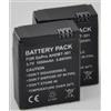 BTBAI 2 pezzi AHDBT-201 Batteria per GoPro AHDBT201 AHDBT-301 AHDBT301 HD Hero3 Hero 3 12M 1080P 11M 1080P 5MP 1080P Potenza di Ricambio