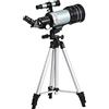 CUNTO Con treppiede e accessori per treppiede per telefoni cellulari, telescopio astronomico rifrattore professionale HD per osservazione delle stelle con visione notturna e impermeabile, Super Telepho