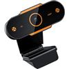 Cabilock Webcam USB Intelligente Nero in Plastica con Microfono e Base | Alta Sensibilità, Riduzione Rumore Integrata, per Tv e Laptop