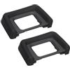 PATIKIL DK-24 Oculare Paraluce, 2 Pezzi Oculare Protettore per Fotocamera Accessorio di Sostituzione per Nikon Blocco Riflessi e Protezione da Graffi e Luce Solare, Nero