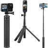 SOONSUN Bastone per selfie impermeabile in alluminio 3 in 1 per GoPro Hero | Asta di estensione subacquea, monopiede, impugnatura e treppiede per GoPro Hero 13 12 11 10 9, Max, Insta360 e DJI Osmo
