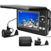 BJdfgE F431B Telecamera subacquea for la pesca con zoom digitale 4x 4,3 pollici 4000 mAh 15 m invernale for pescatori a infrarossi for