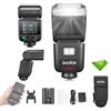 Godox V480 F V480-F TTL Flash per fotocamere Fuji, GN50 1/8000 HSS, 650 flash a piena potenza, tempo di riciclo di 1,7 secondi, luce pilota integrata, batteria agli ioni di litio, touchscreen