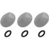 PATIKIL 3 Pezzi Pulsante Otturatore Fotocamera 10mm Pulsanti Grigio | Otturatore Puro Rame, Superficie Convessa, per Nikon, per Fujifilm, per Leica DSLR/SLR