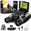 Generic 12x32 Digital Camera Binocolo 48MP 2.5K Video 2.4In LCD 32GB | Fotocamera binoculare digitale con ingrandimento 12x, foto da 48 MP, video 2,5 K, LCD da 2,4 pollici, memoria da 32 GB