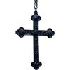 MIELEU Collana pendente Gotico Halloween Croce Rossa Nero Pendente Collana Matrimonio Festa di Festa Regalo Per Uomini E Donne Quotidiano Gioielli Party Jewelry Gift