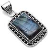 Silver Palace Pendenti in Labradorite Naturale in Argento Sterling 925 per Donna e Ragazza