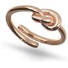 Donipreziosi Anello a forma di Nodo in Argento 925% Regolabile - Anello originale per Donna e Ragazza Moderno e alla Moda - Made in Italy