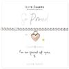 Life Charms Braccialetto I'm So Proud Of You, 7.5 inch, Argento, Nessuna pietra preziosa