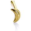 jewellerybox Piercing naso in oro giallo 9kt a forma di mezza luna - parte posteriore a pallina