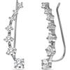 LeCalla 925 Orecchini a goccia in argento Sterling Orecchini a goccia a forma di filo leggero per donne