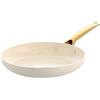 Blue Diamond White Diamond Padella, 24 cm, Rivestimento Diamanti, Senza PFAS, Alluminio, Induzione, Adatta al Forno 200 °C, Lavabile in Lavastoviglie, Bianca