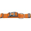 HUNTER collare per cane LONDON VARIO PLUS in nylon, regolabile, con scarico trazione, chiusura di sicurezza, resistente, leggero, asciugatura rapida, colore: arancione, taglia L