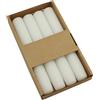DONAU HOME Set di candele da tavola, 4 pezzi, diametro 2,2 × 17,5 cm, bianche, per decorazione in soggiorno, bagno