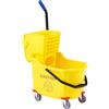 IdealHouse Carrello per la pulizia con mocio pressa con secchio da 32 litri per hotel